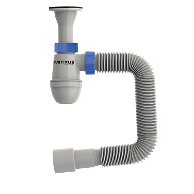 Сифон для умивальника Mixxus SU-09-A 1 1/4&quot;x32 з литим випуском (MI8189)