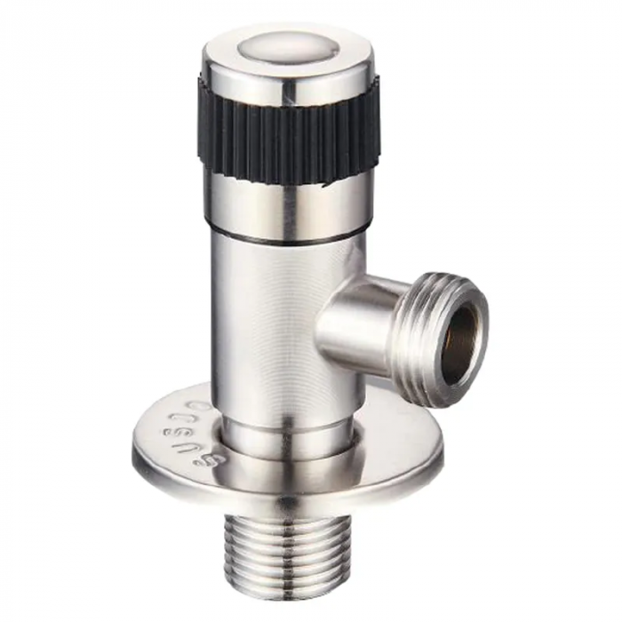 Кран для підключення сантехприладів з нерж. сталі SUS304 Champion VAL-04 1/2x1/2 (CH0323)