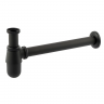 Сифон для раковини Champion SIPHON-01 BLACK без випуску (під донний клапан) без ревізії (Колір чорний) 1 1/4'' (AC3573)