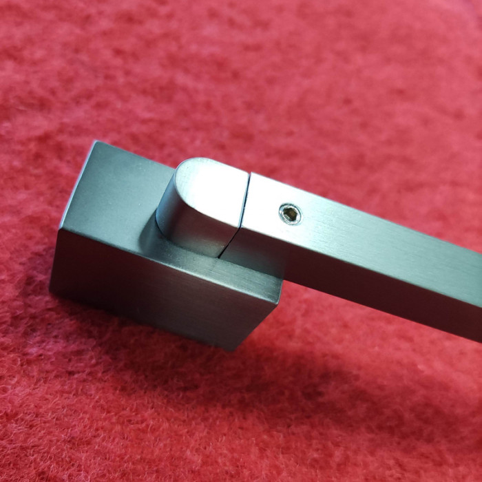 Шторки скляні на ванну Koer SR BS04-95x140-TR-07 прозоре скло 6мм, графіт (KR5404)