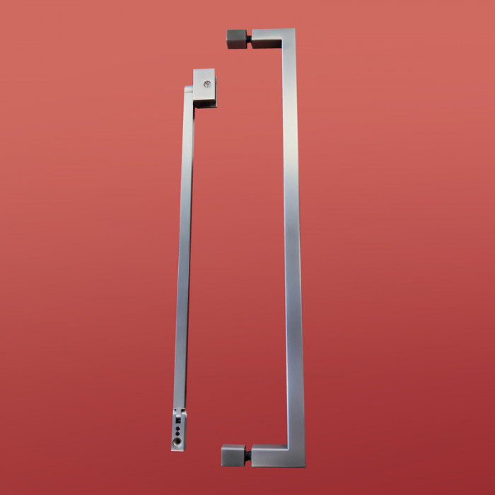 Шторки скляні на ванну Koer SR BS04-95x140-TR-07 прозоре скло 6мм, графіт (KR5404)