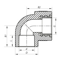 Кут ВР 20x1/2F PPR Koer K0113.PRO (KP0135)