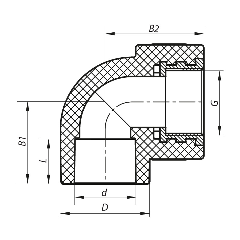 Кут ВР 20x1/2F PPR Koer K0113.PRO (KP0135)