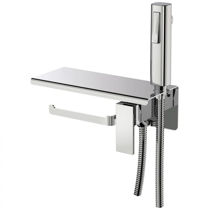 Змішувач для гігієнічного душу Haiba GAUDI 069 з тримачем для туалетного паперу (HB9596)