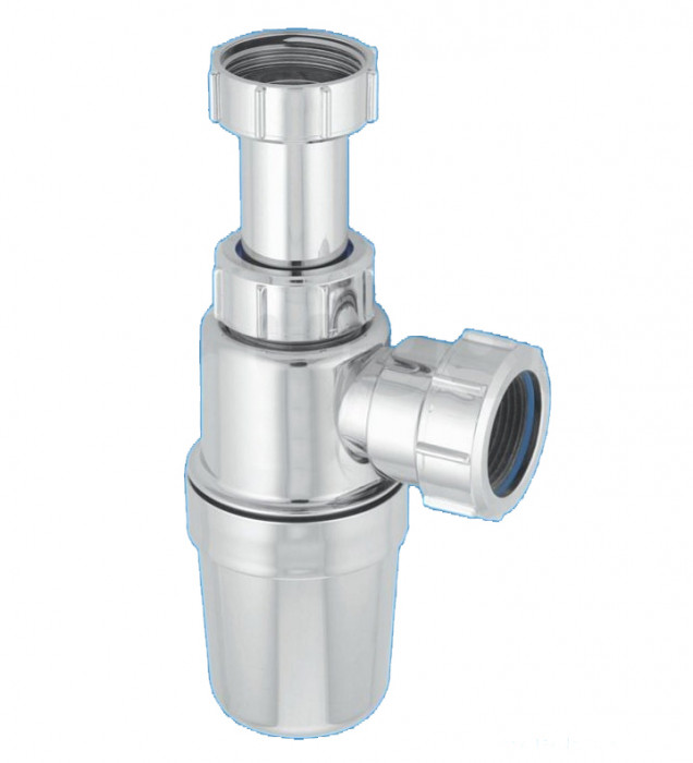 Сифон для умывальника без слива пластиковый хромированный 1 1/4&quot;*32мм CE31A