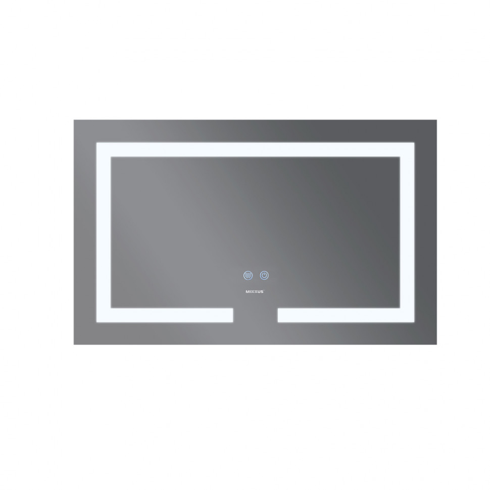 Дзеркало Mixxus HARD MR07-80x50 з Led Touch, Anti-fog, димером, регулятором яскравості (MI6658)