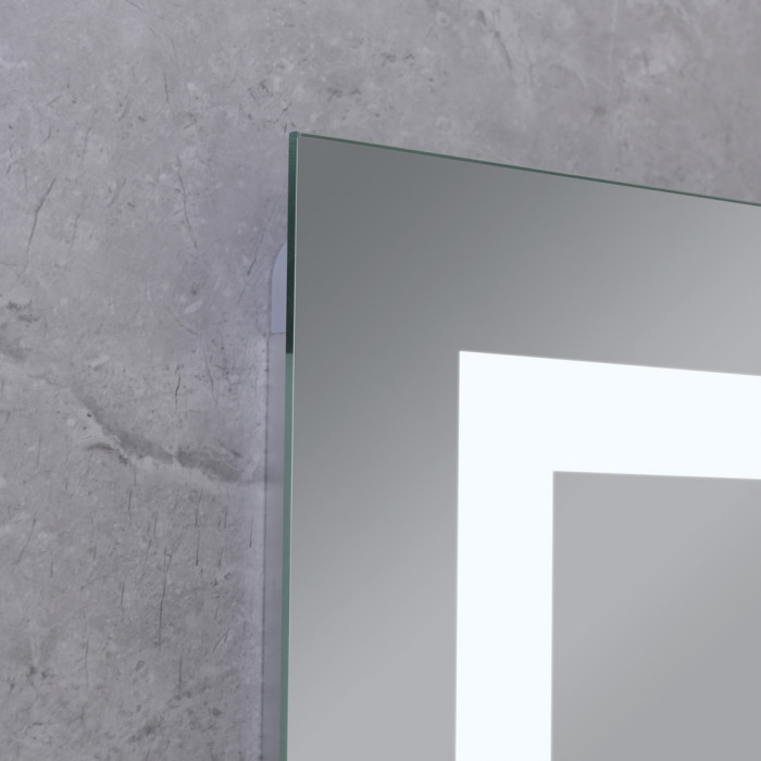 Дзеркало Mixxus HARD MR07-80x50 з Led Touch, Anti-fog, димером, регулятором яскравості (MI6658)