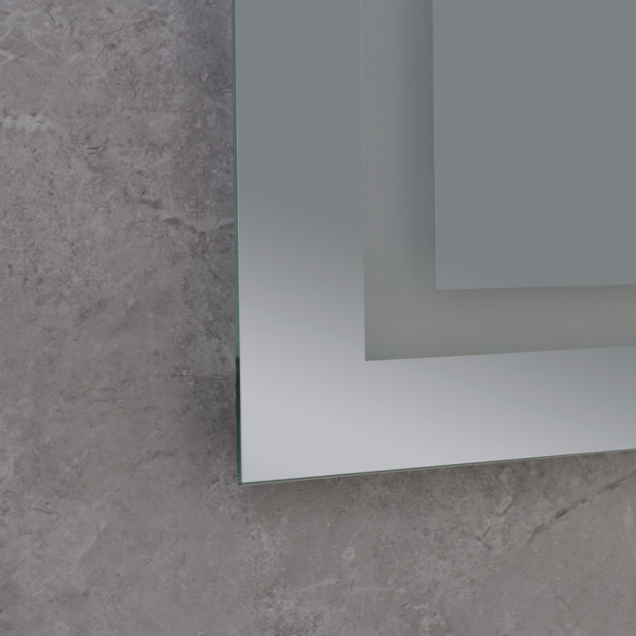 Дзеркало Mixxus HARD MR07-80x50 з Led Touch, Anti-fog, димером, регулятором яскравості (MI6658)