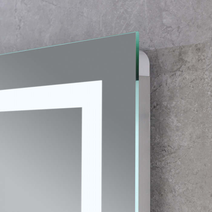 Дзеркало Mixxus HARD MR07-80x50 з Led Touch, Anti-fog, димером, регулятором яскравості (MI6658)