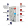 Газова колонка MIXXUS GWH-0510 BASIC GLASS димохідна 10 л/хв (панель зі скла з малюнком) (WH0026)