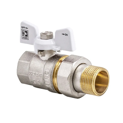 Кран з американкою 1&quot; (Koer KR.227.W) білий (KR0098)