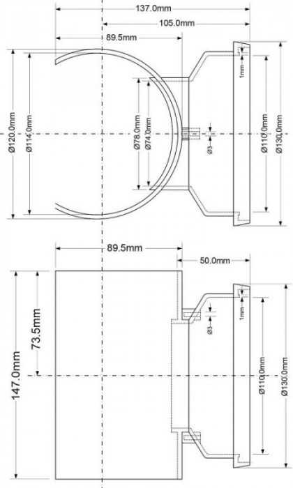 З'єднання універсальне 110х110 мм MPSOB110