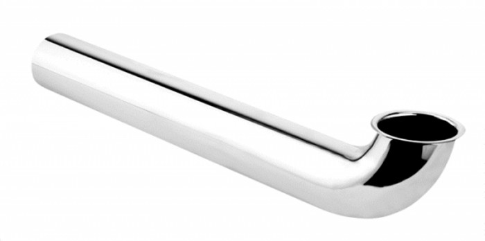 Подовжувач латунний кутовий до сифона для умивальника 1 1/4х32 RS11 з підключенням до пральної машини, хромований