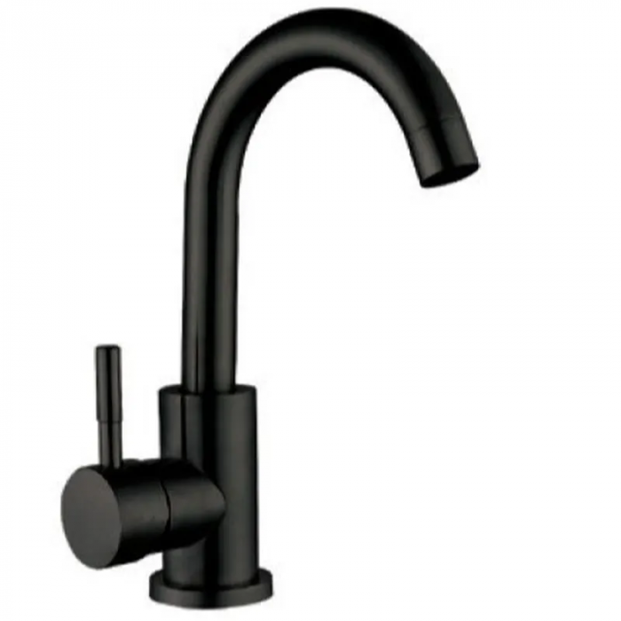 Змішувач для умивальника Mixxus SUS-011-B Black з нерж. сталі SUS304 (кол. чорний) (MI6045)