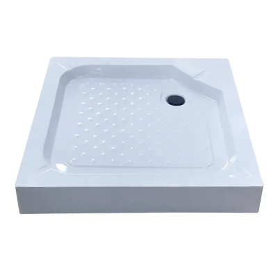 Душовий піддон з сифоном Mixxus CUBIC ST01-90x90x13 діаметр зливу 52 мм (MI6917)