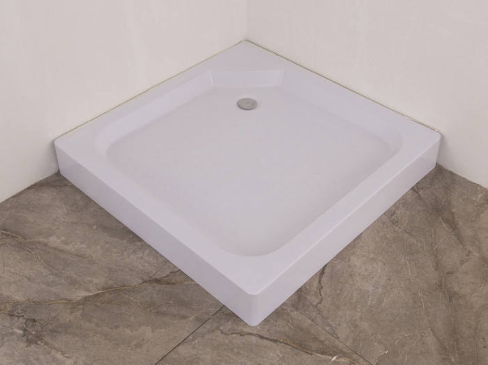 Душовий піддон з сифоном Mixxus CUBIC ST01-90x90x13 діаметр зливу 52 мм (MI6917)