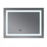 Дзеркало Mixxus WARM MR02-70x50-CASE з Led Touch, Anti-fog, димером, регулятором яскравості, годинником (MI6669)