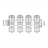 Колектор для теплої підлоги на 4 вих. Roho R809-04 - 3/4"x3/4" EK (RO0251)