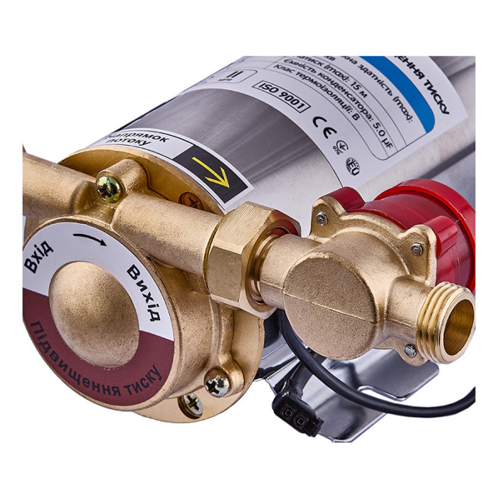 Насос підвищення тиску Vodomet VM15-10 Н=10М, Q=1,2кбМ, P=90Вт (корпус - нерж) (VO4205)