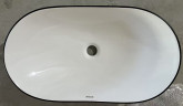 Раковина накладна MIXXUS PREMIUM WAVE-0105 EDGE BLACK 620х360х160mm (MP6556)