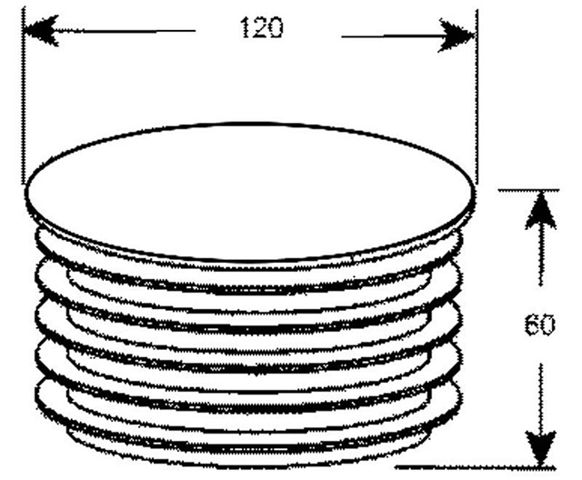 Заглушка гумова каналізаційна 110мм DC4-BL
