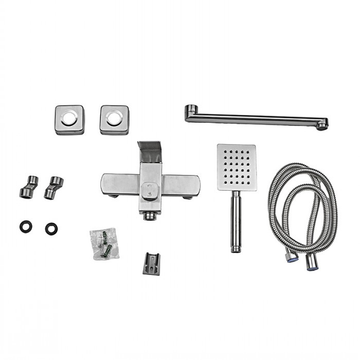 Змішувач для ванни Armata Kub -006 (Euro)  з нерж. сталі (CH6492)