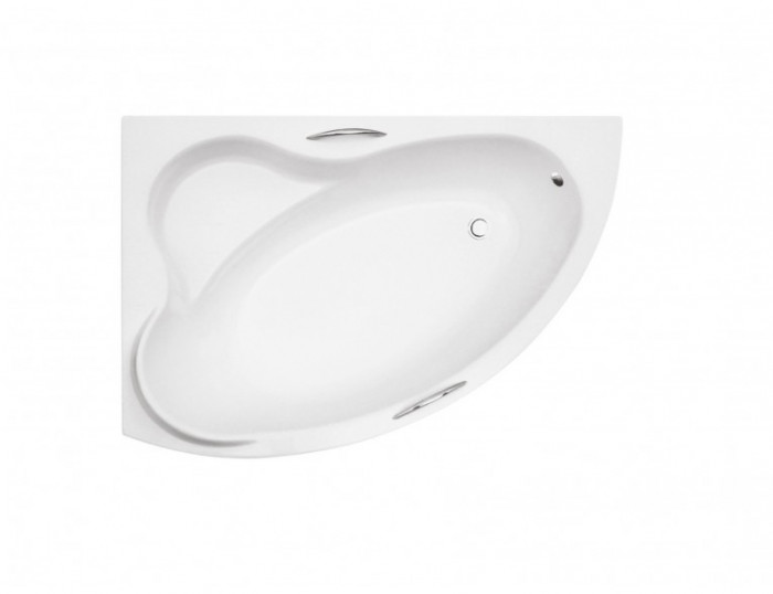 Ванна акрилова ADA 160х100 ліва: без обудови і ніг / з отворами під ручки