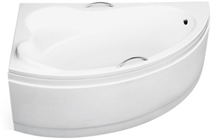 Ванна акриловая ADA 160х100 левая: без строения и ног/с отверстиями под ручки