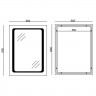 Дзеркало MIXXUS TWEE MR09-80x60-REVERSE з LED Touch, Anti-fog, димером, рег. яскравості (MI6660)