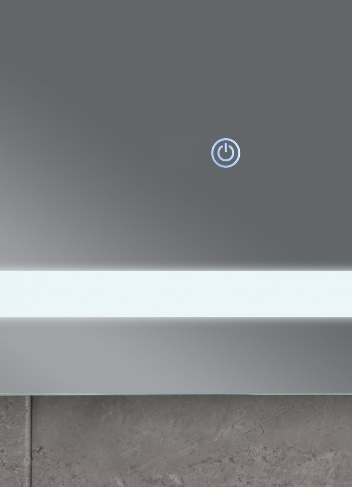 Дзеркало MIXXUS TWEE MR09-80x60-REVERSE з LED Touch, Anti-fog, димером, рег. яскравості (MI6660)