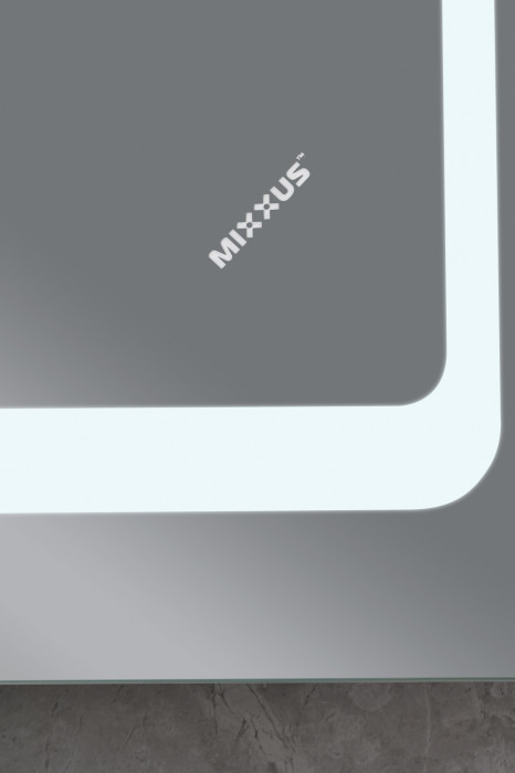 Дзеркало Mixxus TWEE MR09-80x60-Reverse з Led Touch, Anti-fog, димером, регулятором яскравості (MI6660)