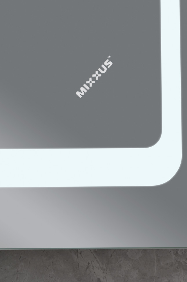 Дзеркало MIXXUS TWEE MR09-80x60-REVERSE з LED Touch, Anti-fog, димером, рег. яскравості (MI6660)