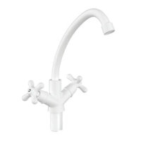 Змішувач для кухні Plamix Amax-271 White (без підведення) (PM0697)