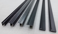 Двері у нішу розсувні MIXXUS PREMIUM DIVERSE SD01-140x185-TR BLACK прозоре скло 5мм (MI6878)
