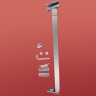Двері в нішу Koer SR SD04-120x200-TR-07 прозоре скло Easy Clean 10мм, графіт (KR5388)