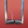 Двері в нішу Koer SR SD04-120x200-TR-07 прозоре скло Easy Clean 10мм, графіт (KR5388)