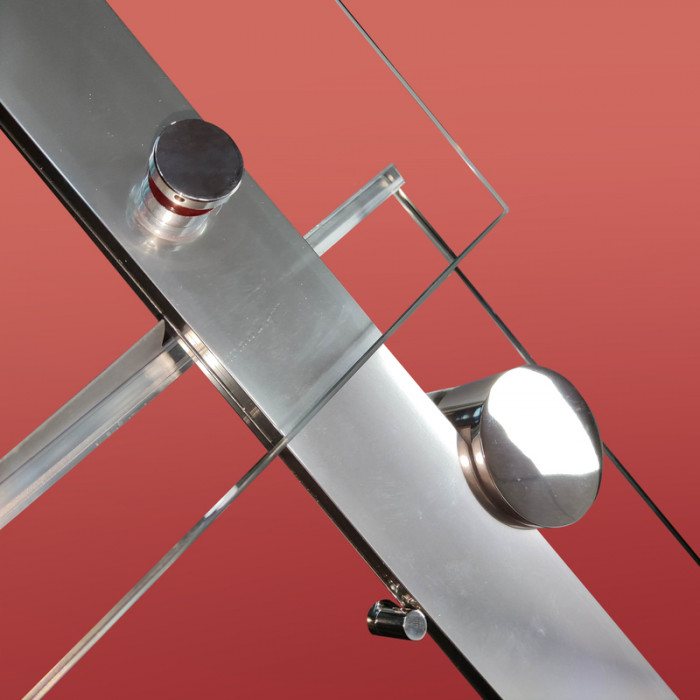 Бічна стінка до кабіни Koer SR SW01-90x200-TR-01 прозоре скло Easy Clean 8мм, хром (KR5381)