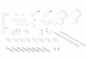 Бічна стінка до кабіни Koer SR SW01-90x200-TR-01 прозоре скло Easy Clean 8мм, хром (KR5381)