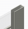 Бічна стінка до кабіни Koer SR SW01-90x200-TR-01 прозоре скло Easy Clean 8мм, хром (KR5381)