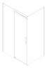 Бічна стінка до кабіни Koer SR SW01-90x200-TR-01 прозоре скло Easy Clean 8мм, хром (KR5381)