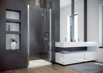 Душові двері Sinco 90х195 хромовані блискучі