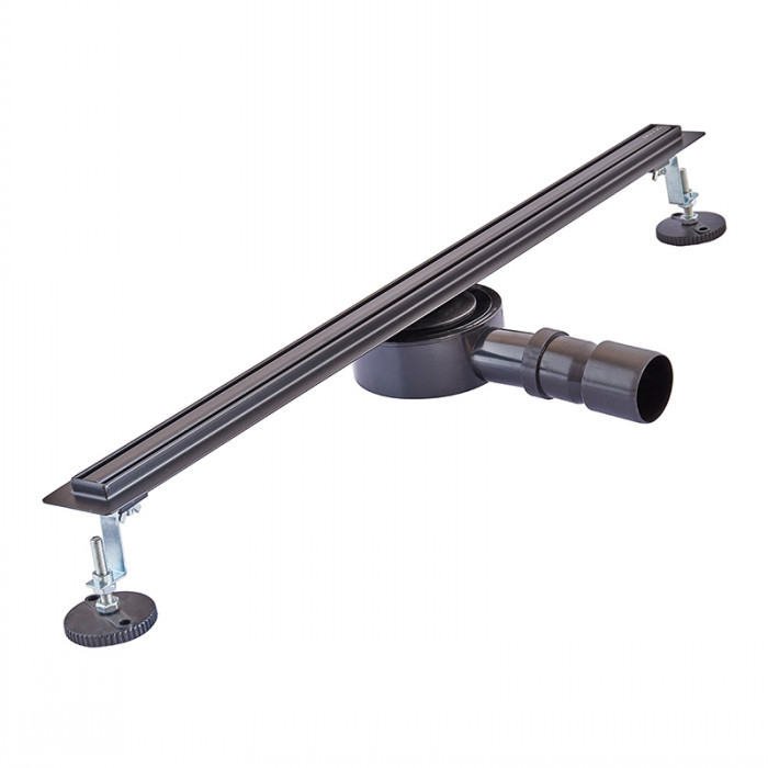 Душовий трап з нерж. сталі SUS304 Mixxus Drain-05-70-Slim Black (30x700 мм) (Чорний) (MI6170)