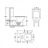 Унітаз-компакт Mixxus STYLE-0403-R 620х360х800mm, система змиву RIMLESS (MI6727)