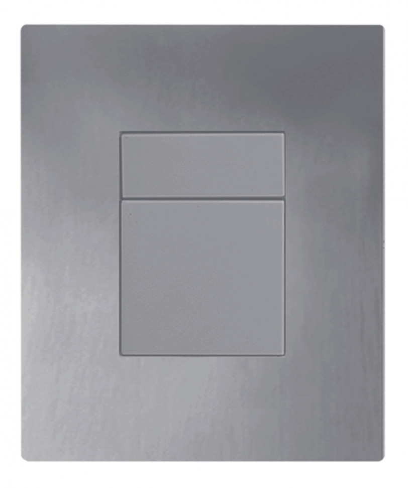 Панель змиву Koer KT-0607-07 157x198x10mm пластикова, кнопка квадратна (колір графіт) (KR5345)
