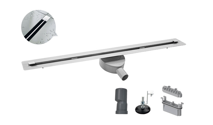 Душовий трап "Тонкий" Koer FD07-20x800-Slender з нержавіючої сталі SUS304 (KR5137)