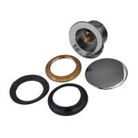 Донний клапан для ванни KOER PW-05-01 автоматичний (Click-Clack) (Колір хром) 1 1/2'' (KR3406)