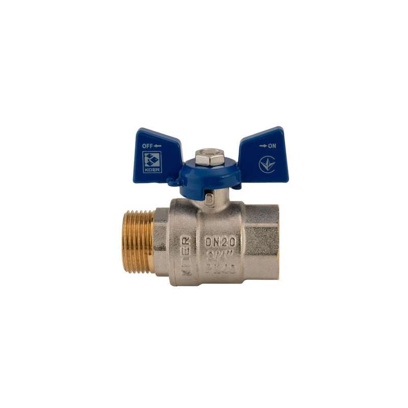 Кран кульовий Koer 3/4" ГШМ (KR.218.B) синій (KR2723)