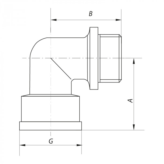 Кут НВ Koer KF.L06MF - 1/2'' (KR2997)