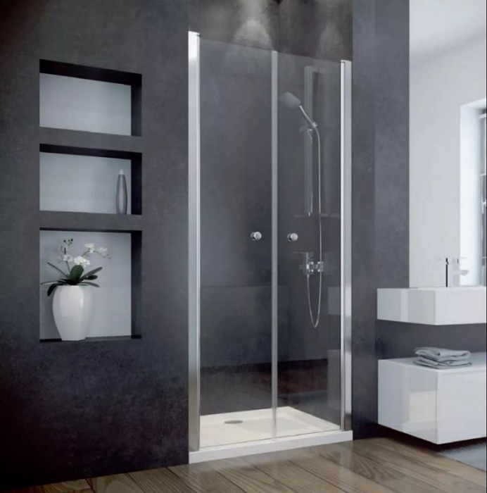 Душові двері Sinco due 80х195 хромовані блискучі