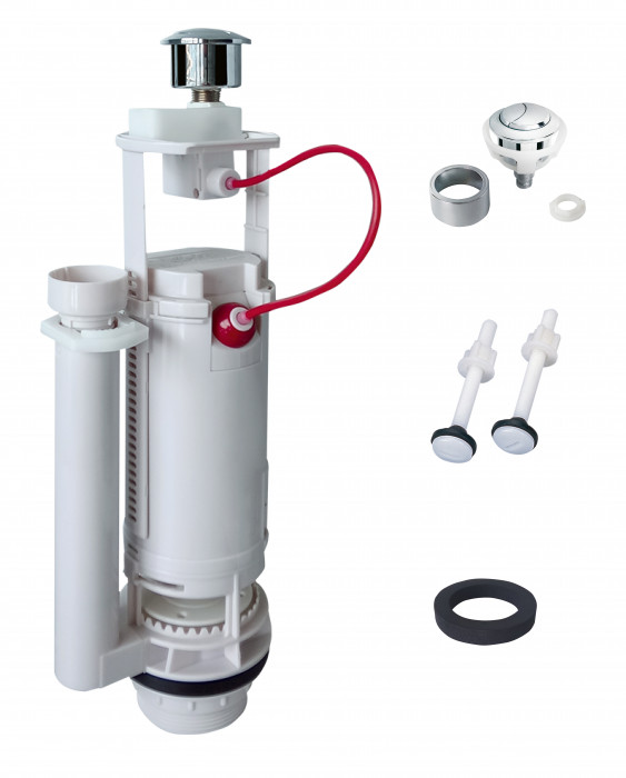 Комплект арматури Koer KT-0301-1/2" (спускна 2-х + наповнювальна з універс. підключенням) (KR5058)